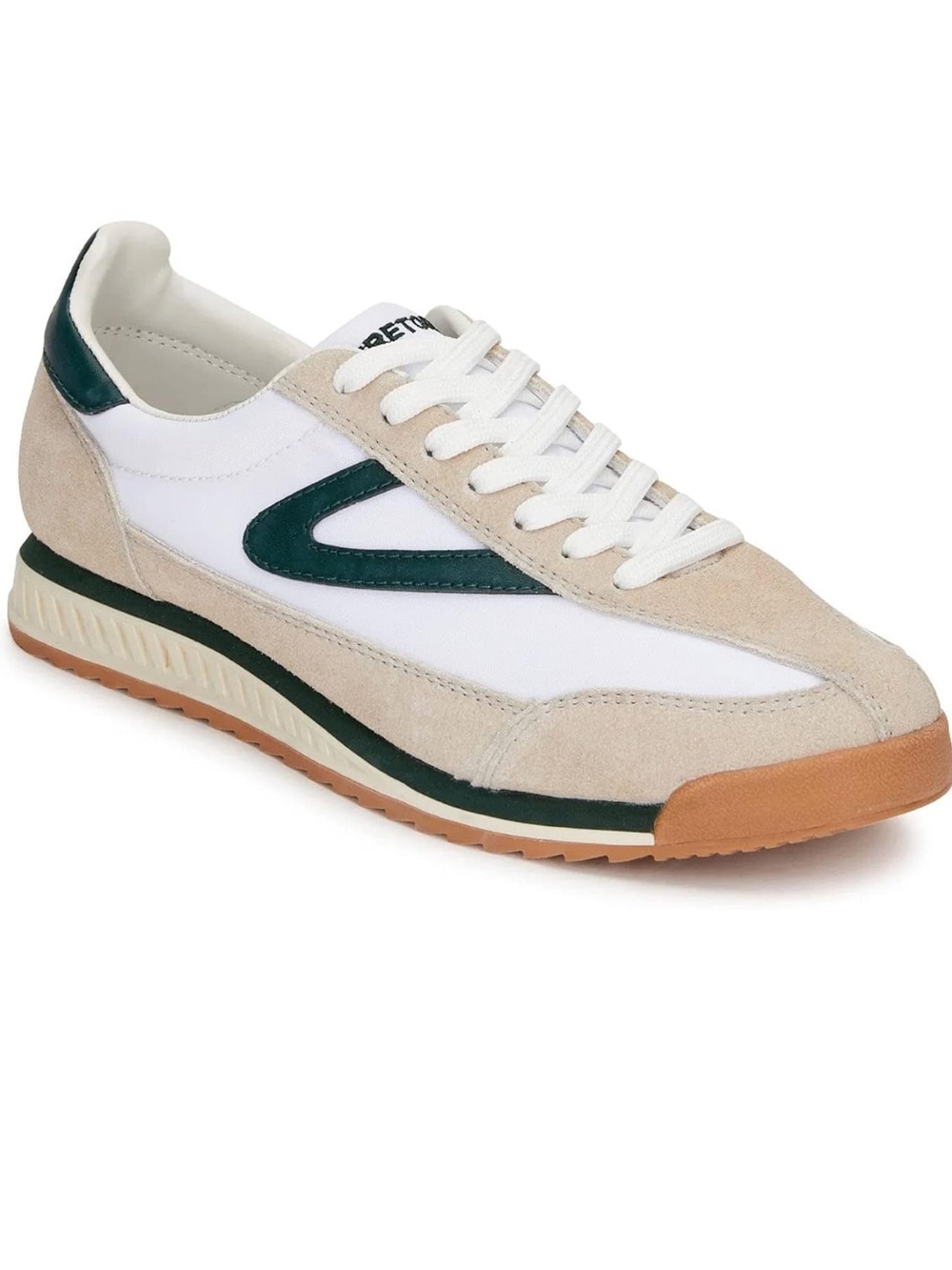 Tretorn Women's Rawlins Gray/Green Low Top Sneaker Size 7